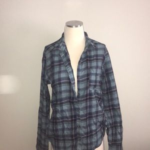 BLUE AMERICAN EAGLE FLANNEL